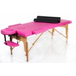 RestPro Classic 2 Pink Set Κρεβάτι Μασάζ Φυσικοθεραπείας Βαλίτσα Ξύλινο Massage Table + Massage Bolsters
